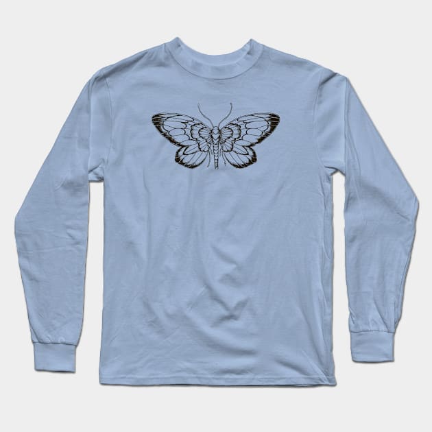 butterfly Long Sleeve T-Shirt by doddie